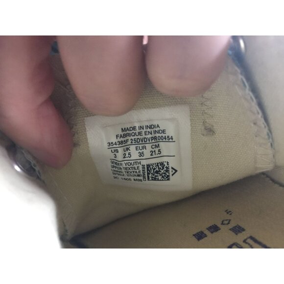 CONVERSE ALL STAR Girl's Size 3 (Teal Color) - Picture 6 of 6